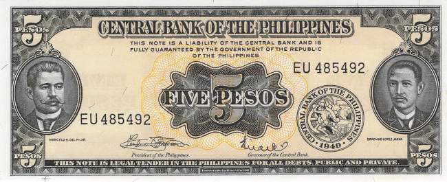 Philippinen 5 Pesos 1949 p135f